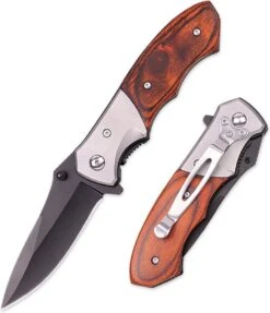 Zakmes - Knife - Zwart Blad - Black Blade - Survival Mes - Jachtmes - Outdoor - Camping - Kamperen -