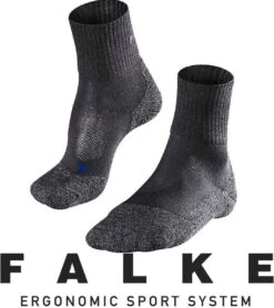 FALKE TK2 Explore Cool Short Wandelen Anti Blaren Functioneel Garen Dames Sportsokken Grijs - Maat 39-40 -Falke Shop 1065x1200 9