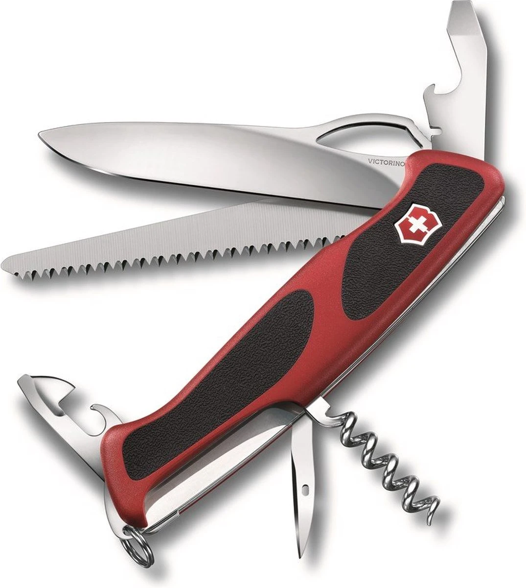 Victorinox Victorinoc RangerGrip 79 Zakmes 12 Functies Rood/Zwart 4 Victorinox Victorinoc RangerGrip 79 Zakmes 12 Functies Rood/Zwart - Afbeelding 2