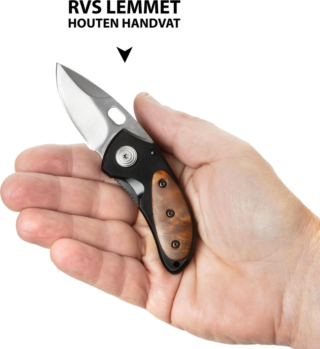 MacGyver Macknife Zakmes | Compact Zakmesje | Outdoor Mes | 12cm | Mes Met RVS Lemmet | Riemclip | Veilige ‘Crosslock’ Vergrendeling | Zwart 7 MacGyver Macknife Zakmes | Compact Zakmesje | Outdoor Mes | 12cm | Mes Met RVS Lemmet | Riemclip | Veilige ‘Crosslock’ Vergrendeling | Zwart - Afbeelding 5