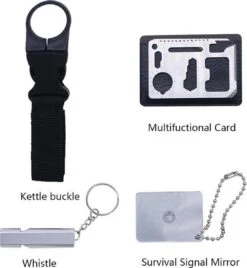 Ultimate Survival Kit - Compleet 18 Delig | Outdoor Camping Backpacking Emergency Survival Kit XXL Waterproof| SOS EDC Multifunctionele Box - BL -Falke Shop 1104x1200