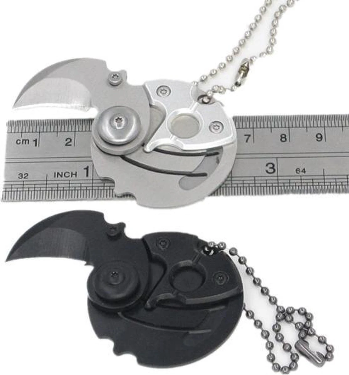 Zakmes - Munt Mes - Coin Knife - Survival Tool - Sleutelhanger - Rood 8 Zakmes - Munt Mes - Coin Knife - Survival Tool - Sleutelhanger - Rood - Afbeelding 6