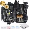 Merkloos Survival Kit – 35-delig – Outdoor Kit – Survival Set – Mes – Kompas – Noodpakket – Survival Gear – Multitool Creditcard – Incl. Opbergdoos -Falke Shop 1139x1200 1