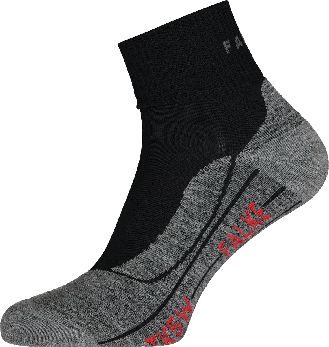 FALKE TK5 Wander Short Wandelen Anti Blaren, Anti Zweet Merino Wol Dames Sportsokken Zwart - Maat 39-40 14 FALKE TK5 Wander Short Wandelen Anti Blaren, Anti Zweet Merino Wol Dames Sportsokken Zwart - Maat 39-40 - Afbeelding 12