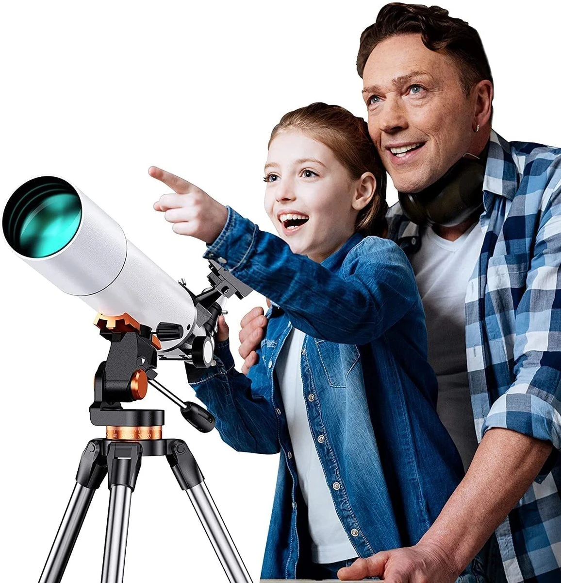 SPACEBRAIN® - 80/500 - Telescoop Voor Volwassenen - 80 Mm Opening En 500 Mm Brandpuntsafstand -professionele Astronomie-refractortelescoop Voor Kinderen En Beginners - Met AZ-montage - 3 Oculairs En Smartphone-adapter. 6 SPACEBRAIN® - 80/500 - Telescoop Voor Volwassenen - 80 Mm Opening En 500 Mm Brandpuntsafstand -professionele Astronomie-refractortelescoop Voor Kinderen En Beginners - Met AZ-montage - 3 Oculairs En Smartphone-adapter. - Afbeelding 4
