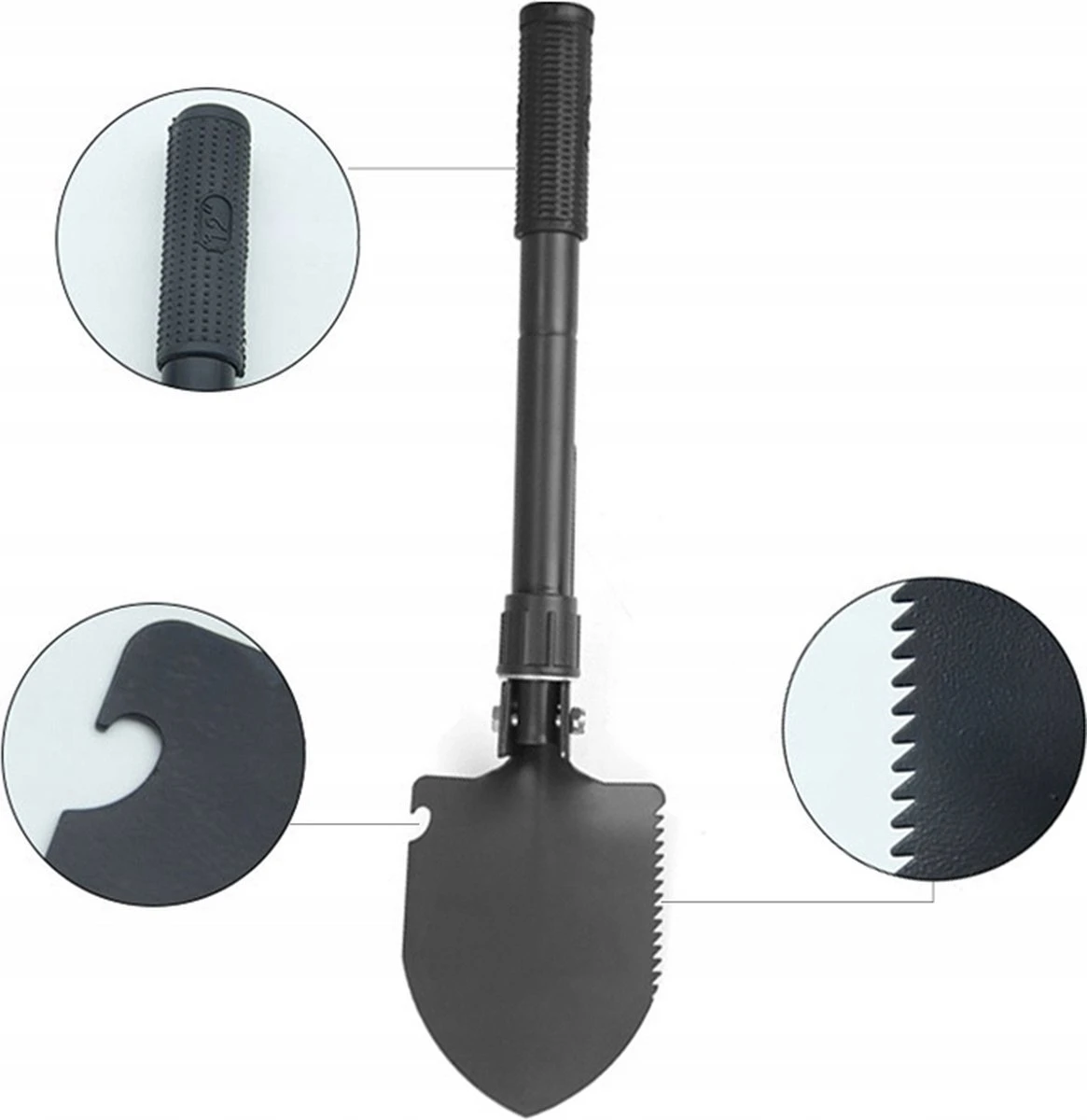 Merkloos Survival Schep - 7 In 1 - Opvouwbaar - 7 Delig - Met Draagtas - 16 Tot 41 Cm - Met Houweel - Pionierschep - Vouwschop - Handzame Schep - Schop - Outdoor - Kamperen - Camping - Multifunctionele Schep - Militaire Schop - Gereedschap 4 Merkloos Survival Schep - 7 In 1 - Opvouwbaar - 7 Delig - Met Draagtas - 16 Tot 41 Cm - Met Houweel - Pionierschep - Vouwschop - Handzame Schep - Schop - Outdoor - Kamperen - Camping - Multifunctionele Schep - Militaire Schop - Gereedschap - Afbeelding 2