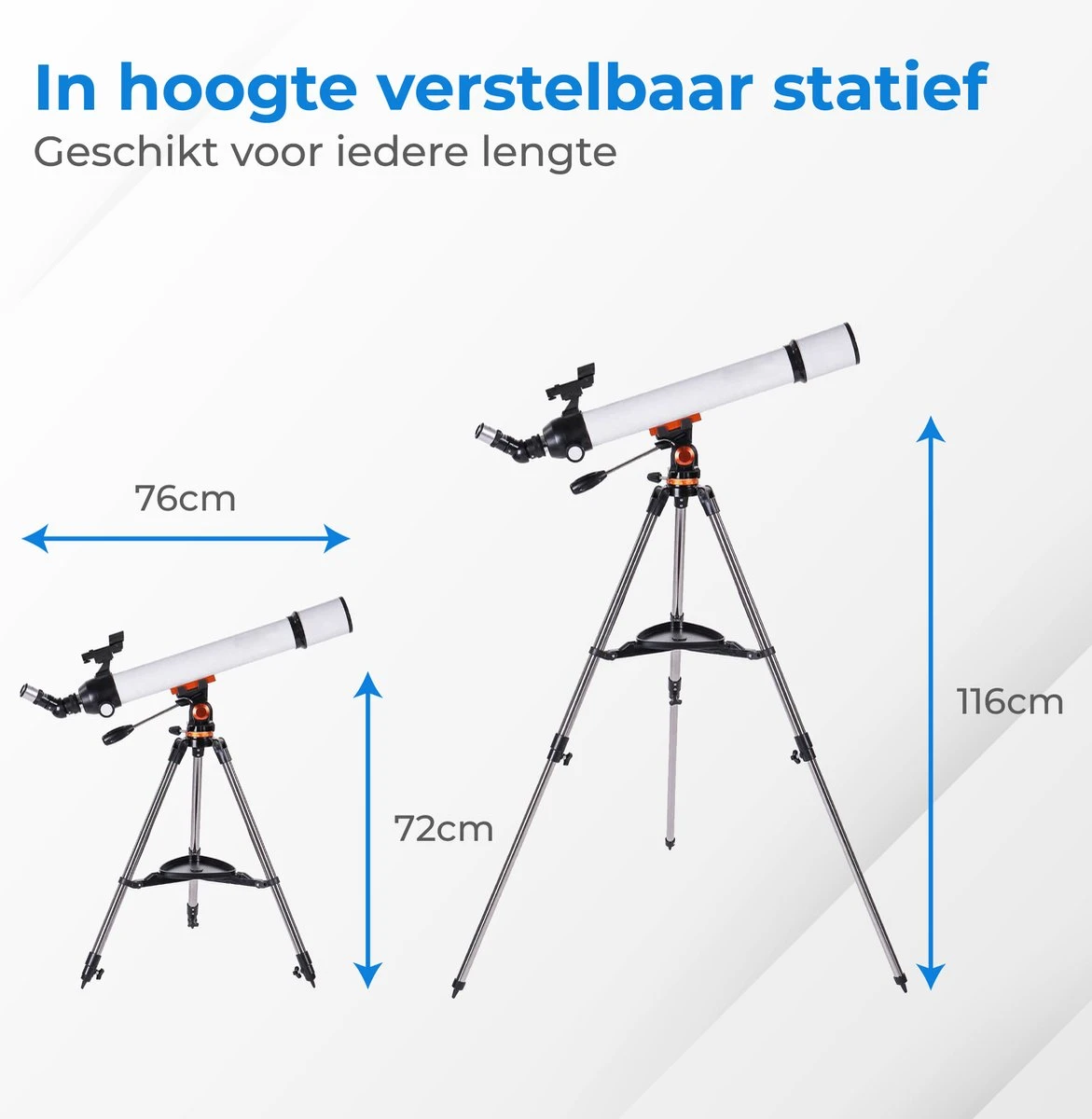 Nuvance - Telescoop - 375x Vergroting - Sterrenkijker Volwassenen / Kinderen - Inclusief Statief En Draagtas - Astronomie En Sterrenkunde - Nachtkijker 11 Nuvance - Telescoop - 375x Vergroting - Sterrenkijker Volwassenen / Kinderen - Inclusief Statief En Draagtas - Astronomie En Sterrenkunde - Nachtkijker - Afbeelding 9