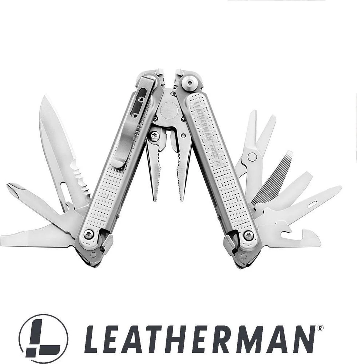Leatherman Free P2 Multitool - 19 Functies - RVS - Zilver - Nylon Etui 5 Leatherman Free P2 Multitool - 19 Functies - RVS - Zilver - Nylon Etui - Afbeelding 3
