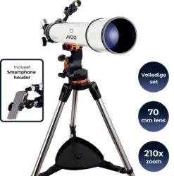 AYOO® Telescoop - Sterrenkijker - Telescoop - 210x Zoom - Volledige Set - Smartphone Houder - Verstelbaar Statief - Draagtas - 70/700mm