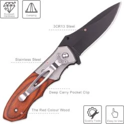 Zakmes - Knife - Zwart Blad - Black Blade - Survival Mes - Jachtmes - Outdoor - Camping - Kamperen - -Falke Shop 1198x1200 1