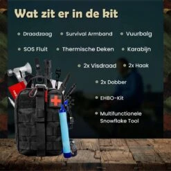 WILDGEAR® Survival Kit 35-delige Survival Set – Noodpakket – Overlevingspakket – Survival Armband – Survival Kit Outdoor – Survival Tool – Survival Kit Combat – Survival Kit Kinderen – Survival Kit Bushcraft – Survival Mes – Survival -Falke Shop 1199x1200 6