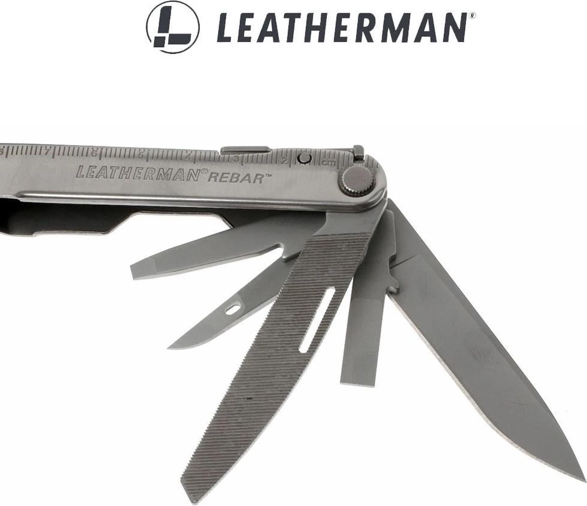 Leatherman Rebar Nylon Sheath Zakmes - Multitool - Zilver 4 Leatherman Rebar Nylon Sheath Zakmes - Multitool - Zilver - Afbeelding 2