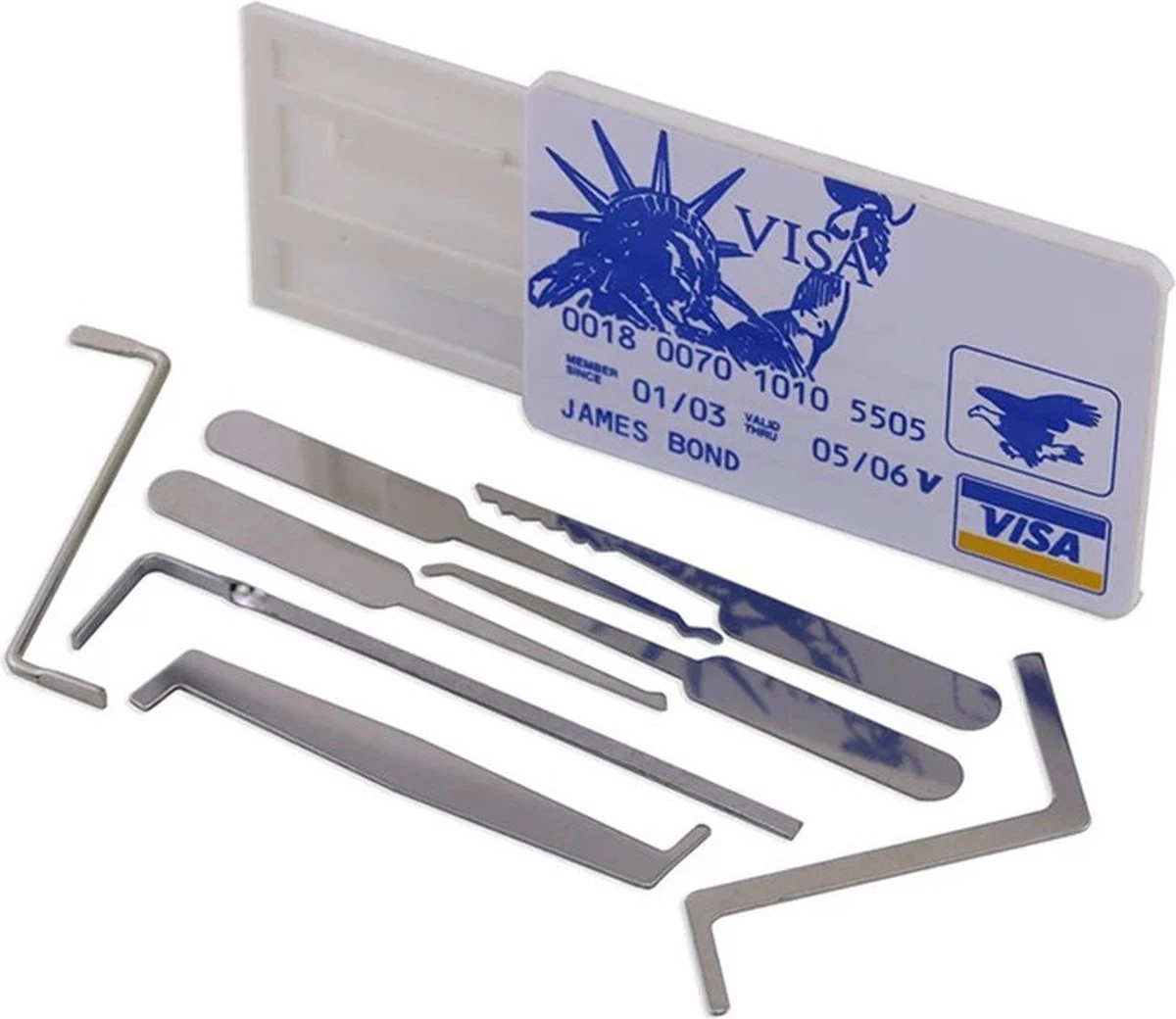 PLAY IT Lockpick Set XXL 75 Delig - 9 Sloten - Incl. Opbergzakjes 12 PLAY IT Lockpick Set XXL 75 Delig - 9 Sloten - Incl. Opbergzakjes - Afbeelding 10