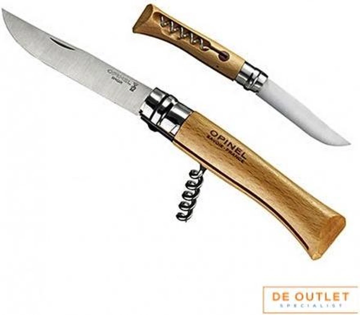 Opinel Kurkentrekker Zakmes - RVS Hout 7 Opinel Kurkentrekker Zakmes - RVS Hout - Afbeelding 5