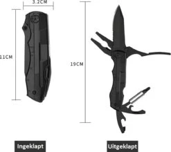 PLAY IT Zakmes Multitool 14 In 1 Incl. Draagetui & 9 Delige Bit Set - 11 In 1 Multikaart - Zwart 18 PLAY IT Zakmes Multitool 14 In 1 Incl. Draagetui & 9 Delige Bit Set - 11 In 1 Multikaart - Zwart -Falke Shop 1200x1070