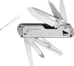 Leatherman Free T4 Zakmes - 12 Functies - RVS/Zilver - Veiligheidsclip 13 Leatherman Free T4 Zakmes - 12 Functies - RVS/Zilver - Veiligheidsclip -Falke Shop 1200x1079
