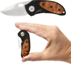 MacGyver Macknife Zakmes | Compact Zakmesje | Outdoor Mes | 12cm | Mes Met RVS Lemmet | Riemclip | Veilige ‘Crosslock’ Vergrendeling | Zwart