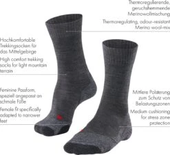 FALKE TK2 Explore Wandelen Anti Blaren, Anti Zweet Merino Wol Dames Sportsokken Zwart - Maat 37-38 27 FALKE TK2 Explore Wandelen Anti Blaren, Anti Zweet Merino Wol Dames Sportsokken Zwart - Maat 37-38 -Falke Shop 1200x1096 1