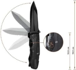 14-in-1 Multitool Zakmes + Draagetui + 9-Delige Bitset - Knife - Gereedschap - Survival Mes - Jachtmes - Outdoor - Camping - Kamperen - In Cadeau Verpakking -Falke Shop 1200x1110