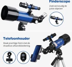 EXPLR Skysense Telescoop - Sterrenkijker - 70/400mm - Travel Bag - Telefoon Adapter - Telescoop Kinderen En Volwassenen 12 EXPLR Skysense Telescoop - Sterrenkijker - 70/400mm - Travel Bag - Telefoon Adapter - Telescoop Kinderen En Volwassenen -Falke Shop 1200x1115