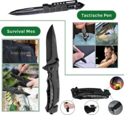 Merkloos Survival Kit – 35-delig – Outdoor Kit – Survival Set – Mes – Kompas – Noodpakket – Survival Gear – Multitool Creditcard – Incl. Opbergdoos -Falke Shop 1200x1117 1