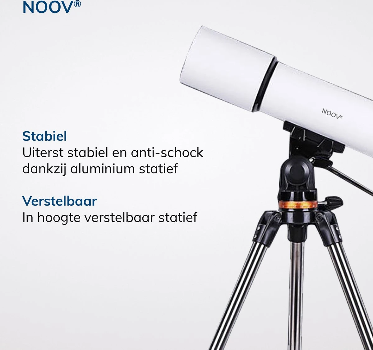 NOOV® - Telescoop – Sterrenkijker Volwassenen / Gevorderden – Sterrenkijker Kinderen – Extra Grote Lensopening 80mm –Rode Stipzoeker - Inclusief Anti-shock Statief & Stevige Draagtas 7 NOOV® - Telescoop – Sterrenkijker Volwassenen / Gevorderden – Sterrenkijker Kinderen – Extra Grote Lensopening 80mm –Rode Stipzoeker - Inclusief Anti-shock Statief & Stevige Draagtas - Afbeelding 5