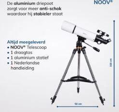 NOOV® - Telescoop – Sterrenkijker Volwassenen / Gevorderden – Sterrenkijker Kinderen – Extra Grote Lensopening 80mm –Rode Stipzoeker - Inclusief Anti-shock Statief & Stevige Draagtas 25 NOOV® - Telescoop – Sterrenkijker Volwassenen / Gevorderden – Sterrenkijker Kinderen – Extra Grote Lensopening 80mm –Rode Stipzoeker - Inclusief Anti-shock Statief & Stevige Draagtas -Falke Shop 1200x1126 7