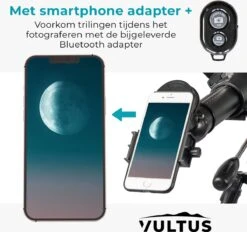 Vultus Telescoop - 375x Vergroting - Sterrenkijker Beginners / Volwassenen / Gevorderden - Inclusief E-boek Voor Beginners - Inclusief App - Inclusief Statief En Draagtas - Vultus - 50080 -Falke Shop 1200x1128 3