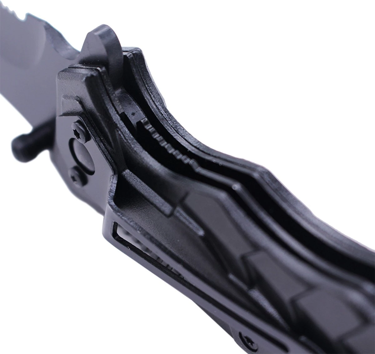 Merkloos Zakmes - Survival - Zwart - Outdoor Mes - Pocket Knife - Multitool - Vlijmscherp - Stoer - Hunting Knife - Glasbreker - Kamperen - 21 Cm - Cadeau Tip 5 Merkloos Zakmes - Survival - Zwart - Outdoor Mes - Pocket Knife - Multitool - Vlijmscherp - Stoer - Hunting Knife - Glasbreker - Kamperen - 21 Cm - Cadeau Tip - Afbeelding 3