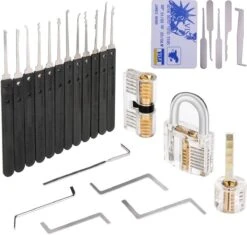 D.M.Store - Lockpick Set - Lockpicking Set - Lockpick - Lockpick Set Beginners - Survival Kit - Sloten Opener Set - Lockpick Set Voor Beginners En Gevorderden - Oefenslot - Lock Picking Set -Falke Shop 1200x1143