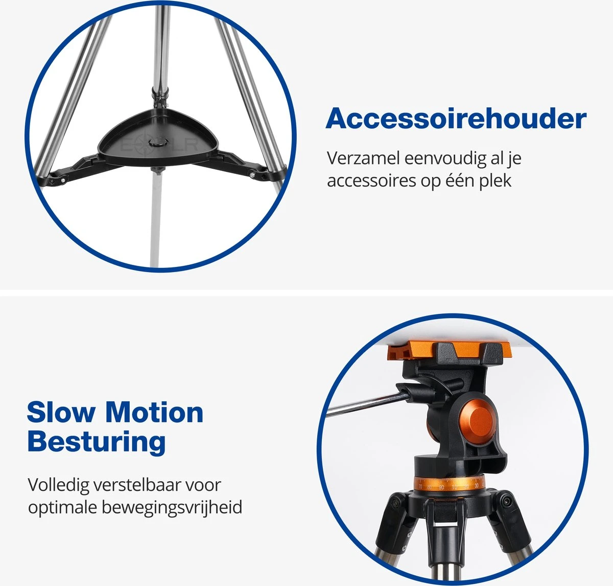 EXPLR Starvision Telescoop - Sterrenkijker - 500/80mm - Telefoon Adapter - Travel Bag - Telescoop Kinderen En Volwassenen 4 EXPLR Starvision Telescoop - Sterrenkijker - 500/80mm - Telefoon Adapter - Travel Bag - Telescoop Kinderen En Volwassenen - Afbeelding 2