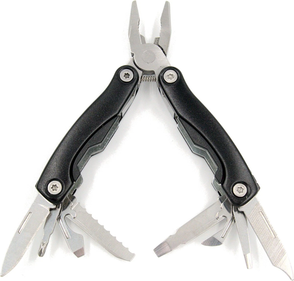 Mini Multitool Tang, 10 In 1 Combinatietang Met Zakmes. Incl. Etui. Zwart 6 Mini Multitool Tang, 10 In 1 Combinatietang Met Zakmes. Incl. Etui. Zwart - Afbeelding 4