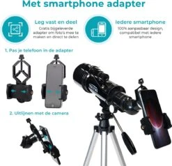 Vultus Telescoop - 200x Vergroting - Sterrenkijker Volwassenen / Gevorderden - Inclusief Statief En Draagtas - Vultus - 40070 -Falke Shop 1200x1158 4