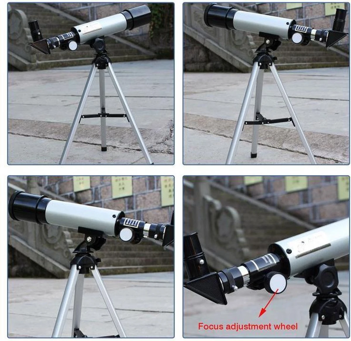 FEDEC Telescoop - 3 Lenzenstanden - Zwart 8 FEDEC Telescoop - 3 Lenzenstanden - Zwart - Afbeelding 6