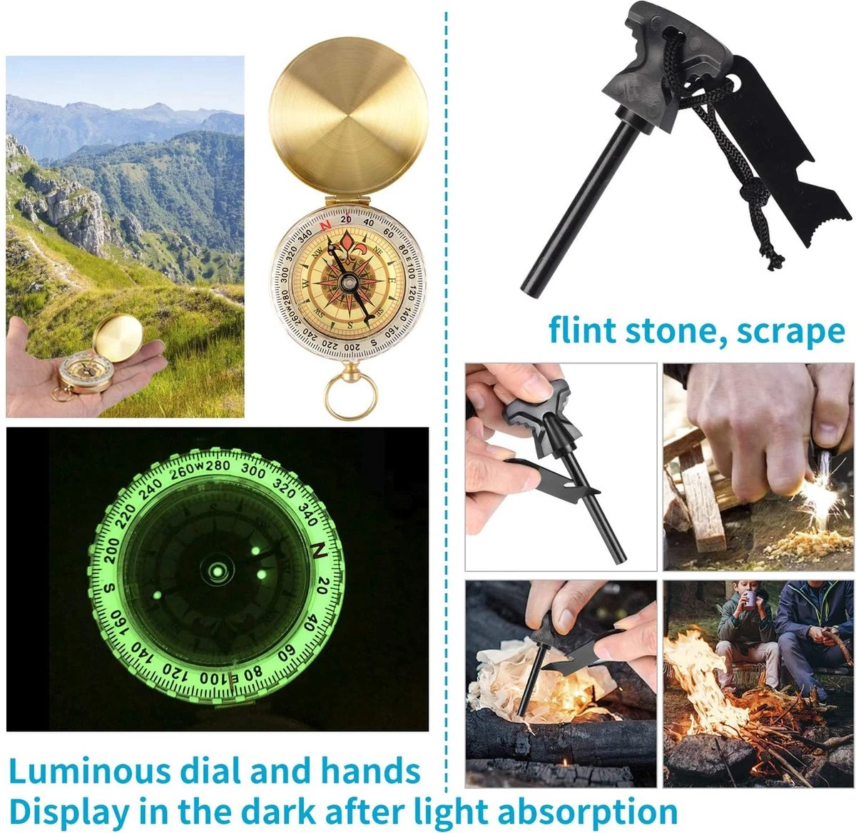 Survival Kit - Outdoor Kit - Camping Kit - Survival Set - Outdoor Set - Camping Set 7 Survival Kit - Outdoor Kit - Camping Kit - Survival Set - Outdoor Set - Camping Set - Afbeelding 5