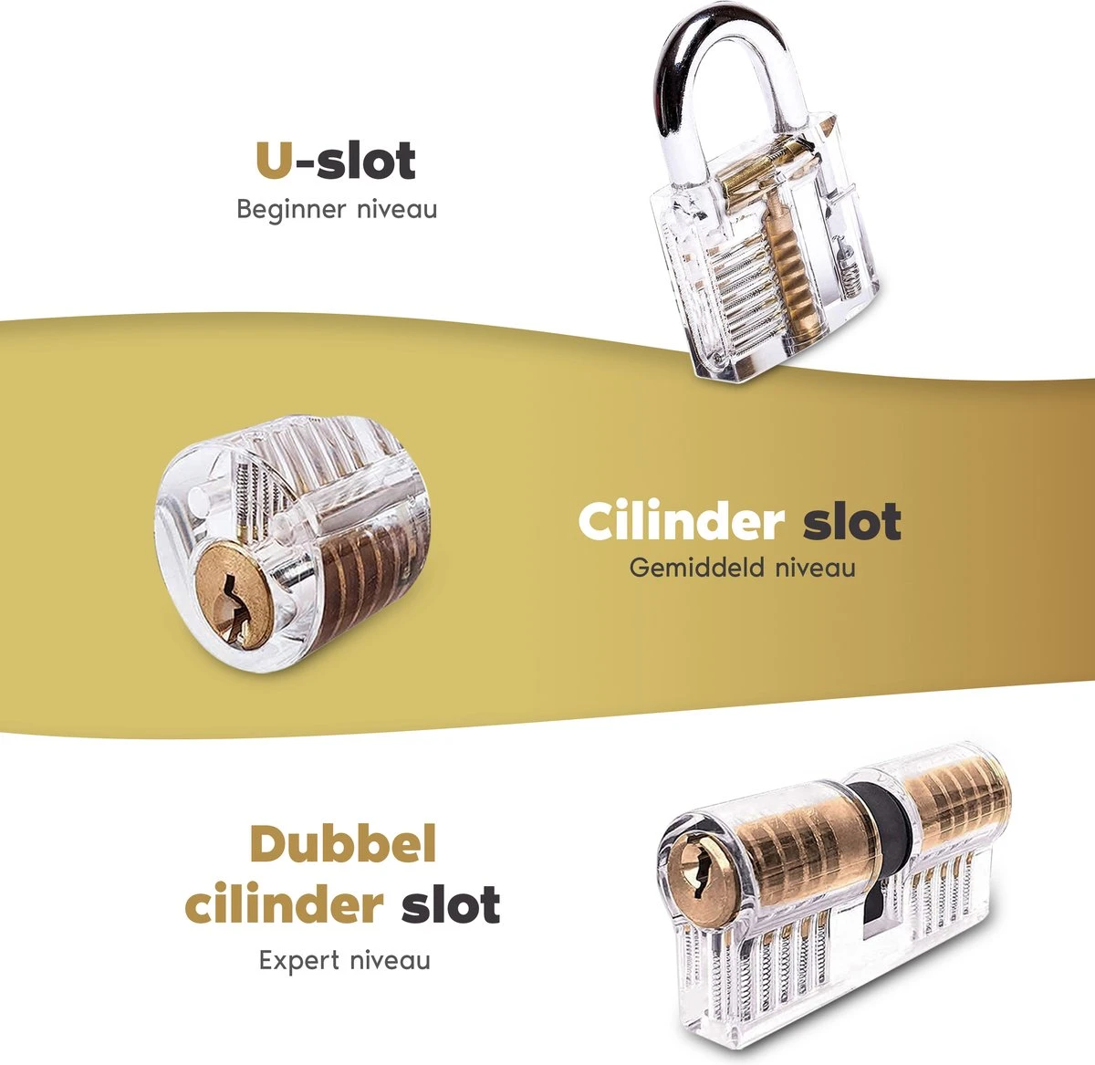 MyGoodz Lockpick Set 30 Delig – Meest Uitgebreid - Inlcusief Handleiding - Lock Pick Gereedschap Etui - Tools - Oefenslot Voor Beginners En Gevorderden – Survivalset - Cadeau Voor Mannen - Incl. Pocket Tools 5 MyGoodz Lockpick Set 30 Delig – Meest Uitgebreid - Inlcusief Handleiding - Lock Pick Gereedschap Etui - Tools - Oefenslot Voor Beginners En Gevorderden – Survivalset - Cadeau Voor Mannen - Incl. Pocket Tools - Afbeelding 3
