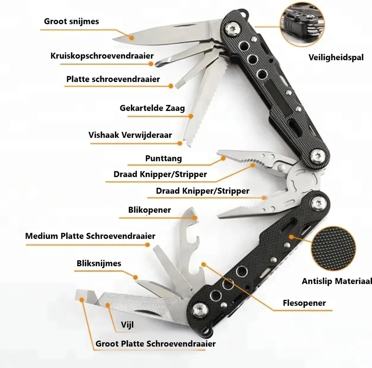 Good Experience Outdoor Giftset Zakmes, Multitool & Multicard Inc. Luxe Opbergetui - Knife - Survival Mes - Jachtmes - Survival Kit - Outdoor - Camping - Kamperen - In Cadeau Verpakking 10 Good Experience Outdoor Giftset Zakmes, Multitool & Multicard Inc. Luxe Opbergetui - Knife - Survival Mes - Jachtmes - Survival Kit - Outdoor - Camping - Kamperen - In Cadeau Verpakking - Afbeelding 8