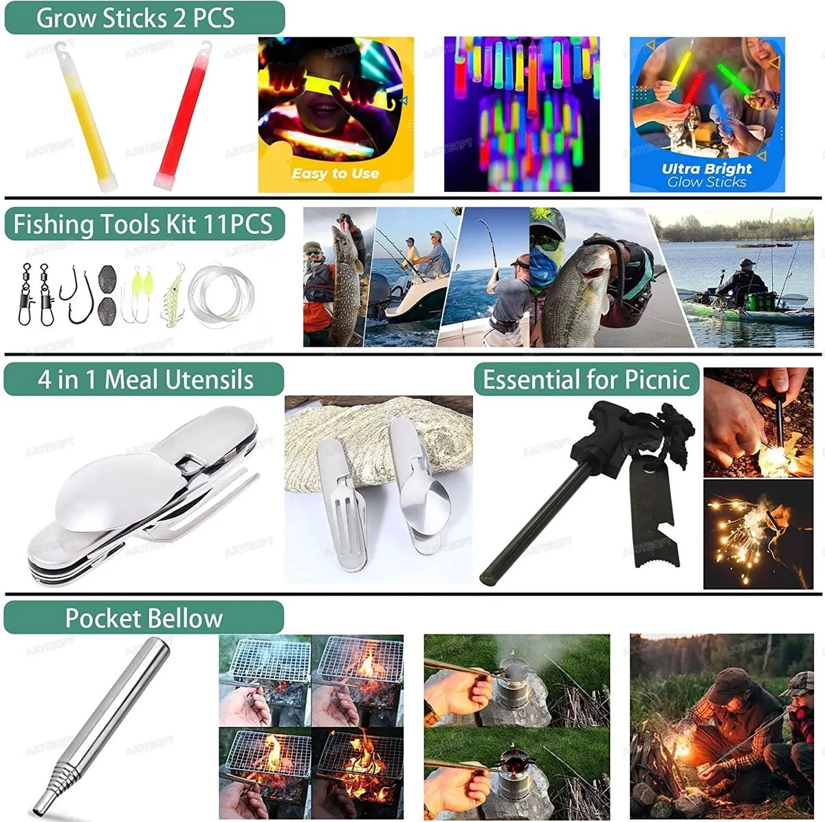 Noodpakket - Survival Kit - EHBO Kit - Outdoor Kit - Camping Set - Survival Set 36-delig 10 Noodpakket - Survival Kit - EHBO Kit - Outdoor Kit - Camping Set - Survival Set 36-delig - Afbeelding 8