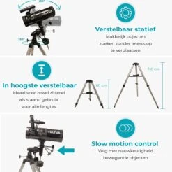 Vultus Telescoop - 500x Vergroting - Sterrenkijker Volwassenen / Gevorderden - Inclusief Statief En Maanfilter - Vultus - 1000114EQ -Falke Shop 1200x1195 7