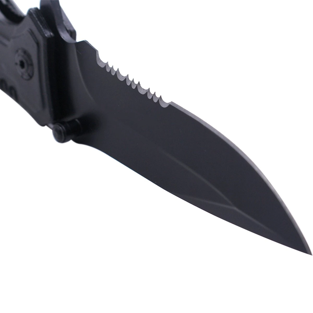 Merkloos Zakmes - Survival - Zwart - Outdoor Mes - Pocket Knife - Multitool - Vlijmscherp - Stoer - Hunting Knife - Glasbreker - Kamperen - 21 Cm - Cadeau Tip 8 Merkloos Zakmes - Survival - Zwart - Outdoor Mes - Pocket Knife - Multitool - Vlijmscherp - Stoer - Hunting Knife - Glasbreker - Kamperen - 21 Cm - Cadeau Tip - Afbeelding 6