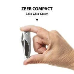 MacGyver Clipknife | Clip Zakmes | 12cm | Mes Met RVS Lemmet – Riemclip – Zilver -Falke Shop 1200x1200 184