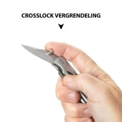 MacGyver Clipknife | Clip Zakmes | 12cm | Mes Met RVS Lemmet – Riemclip – Zilver -Falke Shop 1200x1200 186