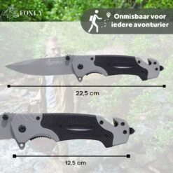 FOXLY® Zakmes Outdoor - Jachtmes - Survival Mes - Carbon Fiber - 22 Cm - Storm X85 -Falke Shop 1200x1200 194
