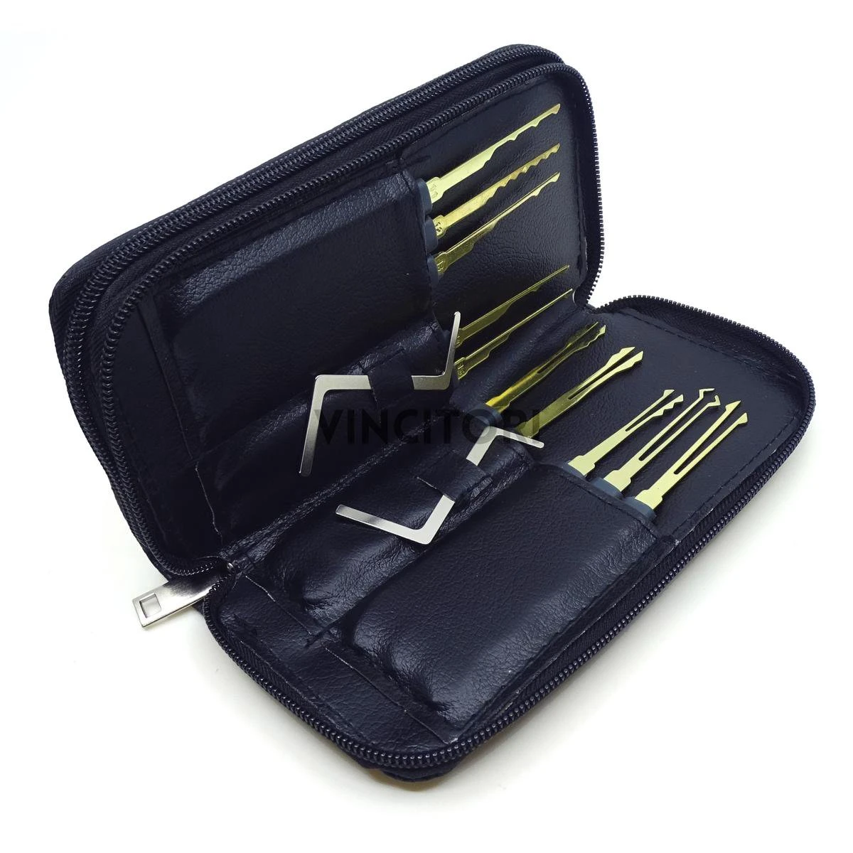 Lockpick Set Voor Beginners En Gevorderden Met Luxe Lederen Hoes - Lock Pick Set - Lockpicker - 20 Delig - Zwart 6 Lockpick Set Voor Beginners En Gevorderden Met Luxe Lederen Hoes - Lock Pick Set - Lockpicker - 20 Delig - Zwart - Afbeelding 4