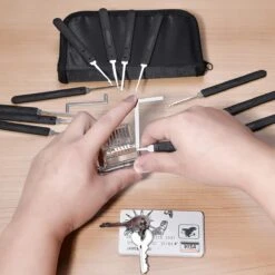 D.M.Store - Lockpick Set - Lockpicking Set - Lockpick - Lockpick Set Beginners - Survival Kit - Sloten Opener Set - Lockpick Set Voor Beginners En Gevorderden - Oefenslot - Lock Picking Set -Falke Shop 1200x1200 224