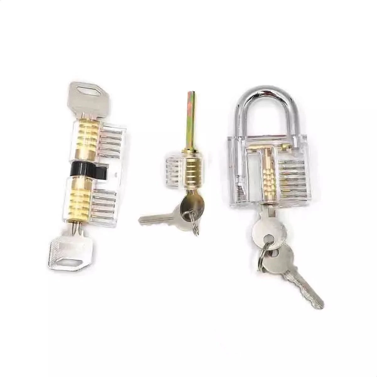 PLAY IT Lockpick Set 32 Delig - 3 Sloten - Incl. Kleine Slot & 3 Opbergzakjes 7 PLAY IT Lockpick Set 32 Delig - 3 Sloten - Incl. Kleine Slot & 3 Opbergzakjes - Afbeelding 5