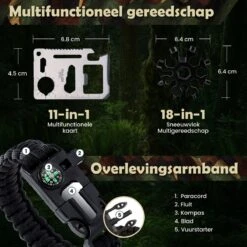 WILDGEAR® Survival Kit 35-delige Survival Set – Noodpakket – Overlevingspakket – Survival Armband – Survival Kit Outdoor – Survival Tool – Survival Kit Combat – Survival Kit Kinderen – Survival Kit Bushcraft – Survival Mes – Survival -Falke Shop 1200x1200 253