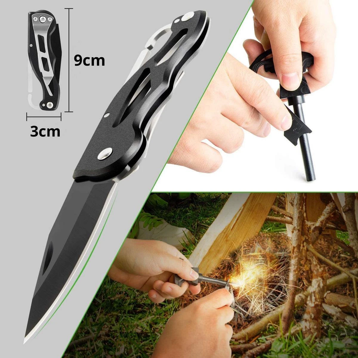 MDE 18 In 1 Survival Kit - Inclusief Multitool En Zakmes - Camping - Outdoor 10 MDE 18 In 1 Survival Kit - Inclusief Multitool En Zakmes - Camping - Outdoor - Afbeelding 8