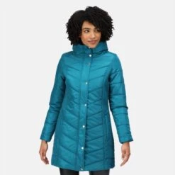 De Regatta Parthenia Baffle Jas - Jas - Dames - GeÃ¯soleerd - Waterafstotend - Turkoois -Falke Shop 1200x1200 40