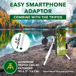 Starscope Monokijker - Telescoop Voor Smartphone | Draagbare Telescoop En Telelens | Krachtige Smartphone Telescoop | Zak Telescoop Voor Foto's | Monoculaire Telescoop Voor Smartphone -Falke Shop 1200x1200 406